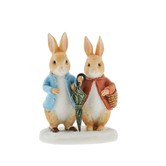 Beatrix Potter Peter Rabbit and Flopsy in Winter Figurine  Brand new from Enesco, our Peter Rabbit and Flopsy in Winter Figurine is the best way to wish a Beatrix Potter fan a Merry Christmas. This charming figurine would make a treasured keepsake over the festive period and would take pride of place in your home.