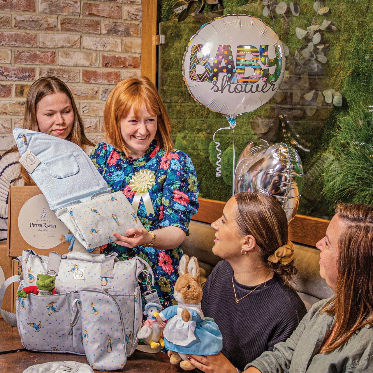 Sure to be the most-wanted piece of the whole collection is the Peter Rabbit Changing Bag. Featuring Peter Rabbit on an easily wipe-down PU fabric, off-set against pastel splashes of colour on a cool grey background