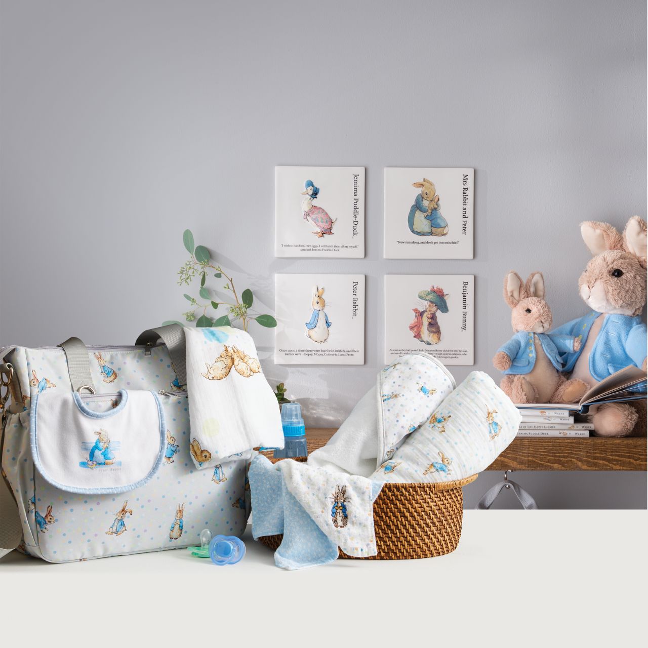 The most adorable hooded Peter Rabbit Towel that you ever did see. This Hooded bath Towel and is for keeping your little one wrapped up warm and snug after bath-time. Made from an ultra-soft and cosy bamboo cotton, terry fabric (70% cotton and 30% bamboo) and Peter Rabbit artworks on the hood. 