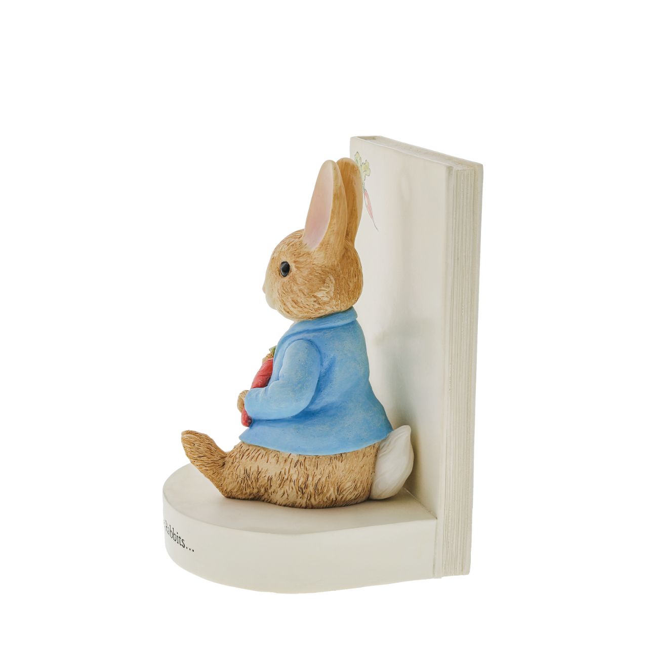 Beatrix Potter Peter Rabbit Book Stop  An ornamental Peter Rabbit bookend, designed with the famous Tale of Peter Rabbit book in mind. An ideal accessory for the living room, home office or home library space. This book stop makes the ideal collector's piece or gift.
