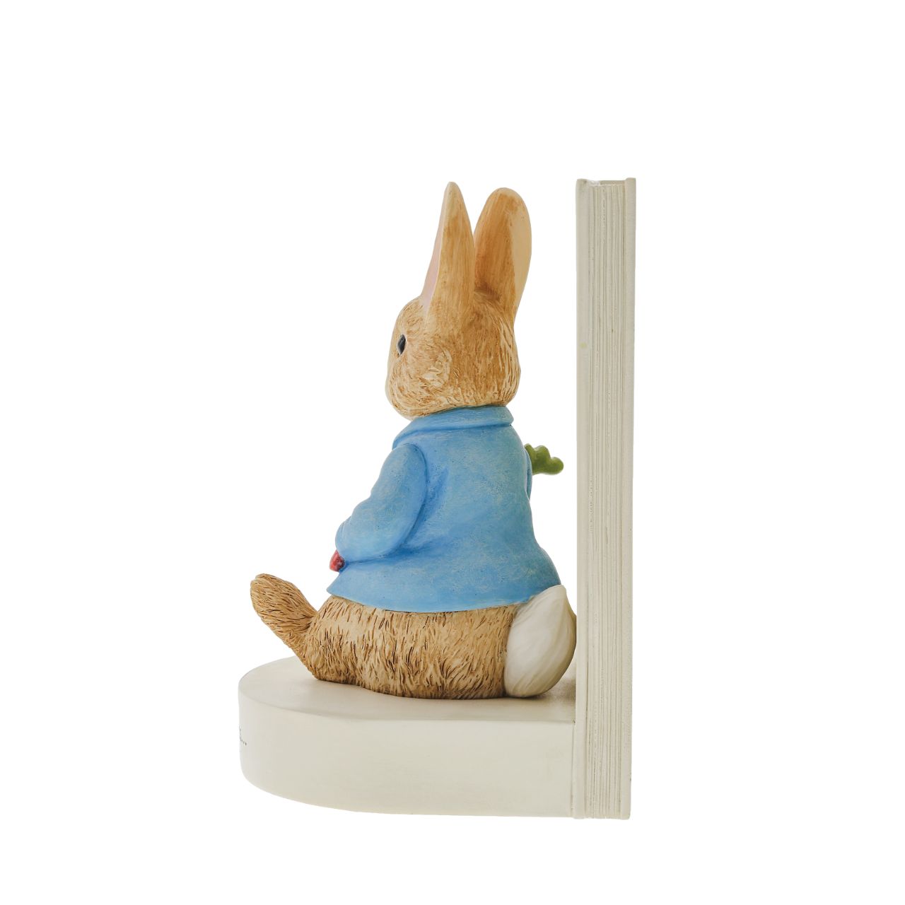 Beatrix Potter Peter Rabbit Book Stop  An ornamental Peter Rabbit bookend, designed with the famous Tale of Peter Rabbit book in mind. An ideal accessory for the living room, home office or home library space. This book stop makes the ideal collector's piece or gift.