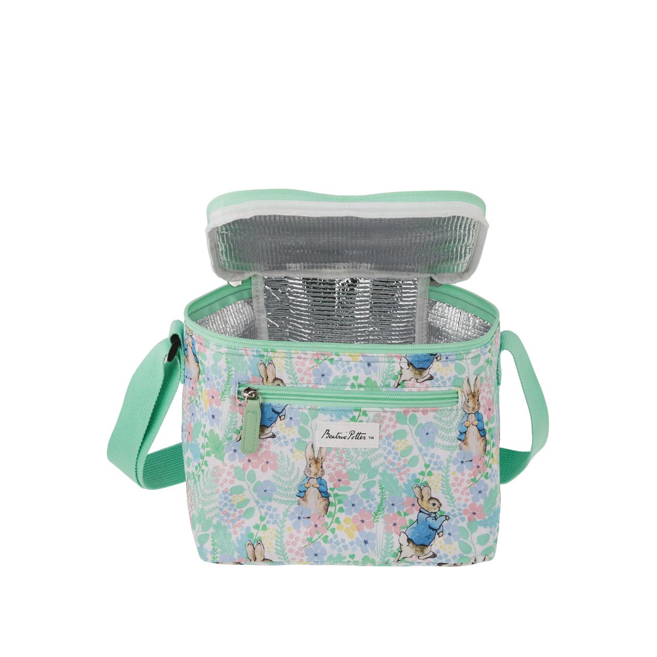Elevate your lunch routine with the charming Peter Rabbit English Garden Lunch Bag. This insulated bag keeps meals fresh and features a fun and stylish Peter Rabbit design. The adjustable shoulder strap ensures comfortable carrying, while the external pocket provides convenient storage.