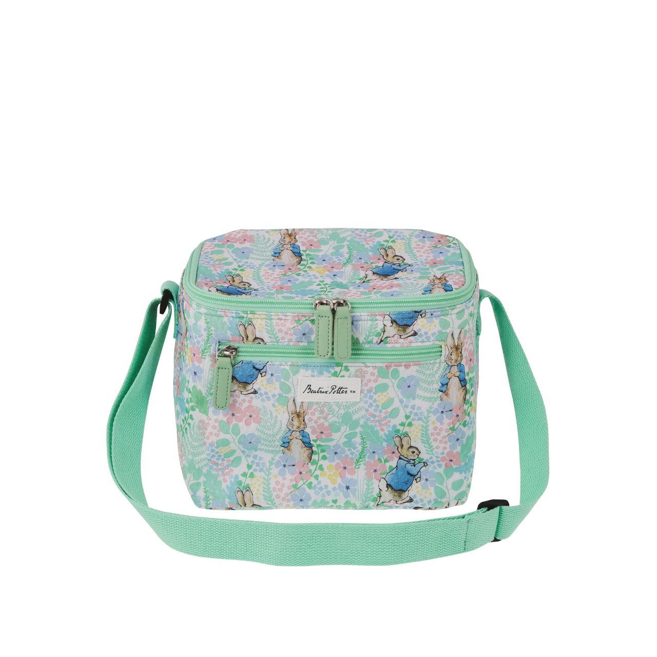 Elevate your lunch routine with the charming Peter Rabbit English Garden Lunch Bag. This insulated bag keeps meals fresh and features a fun and stylish Peter Rabbit design. The adjustable shoulder strap ensures comfortable carrying, while the external pocket provides convenient storage.