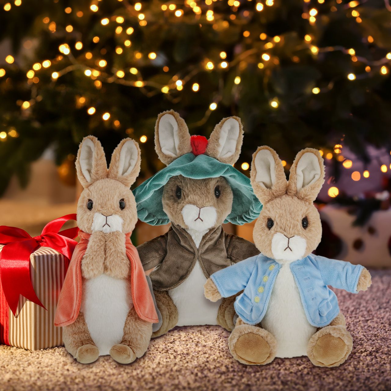 Beatrix Potter Flopsy Large  This Flopsy soft toy is made from beautifully soft fabric and is dressed in clothing exactly as illustrated by Beatrix Potter, with her signature red cape. The Peter Rabbit collection features the much loved characters from the Beatrix Potter books and this quality and authentic soft toy is sure to be adored for many years to come.
