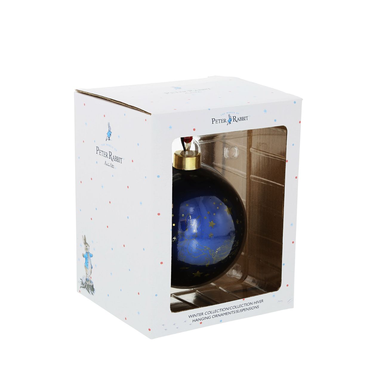 Stock the magic of Christmas with this exquisite new addition to our best-selling Beatrix Potter gift collection. This stunning large glass bauble is set to be a star performer on your shelves this festive season.