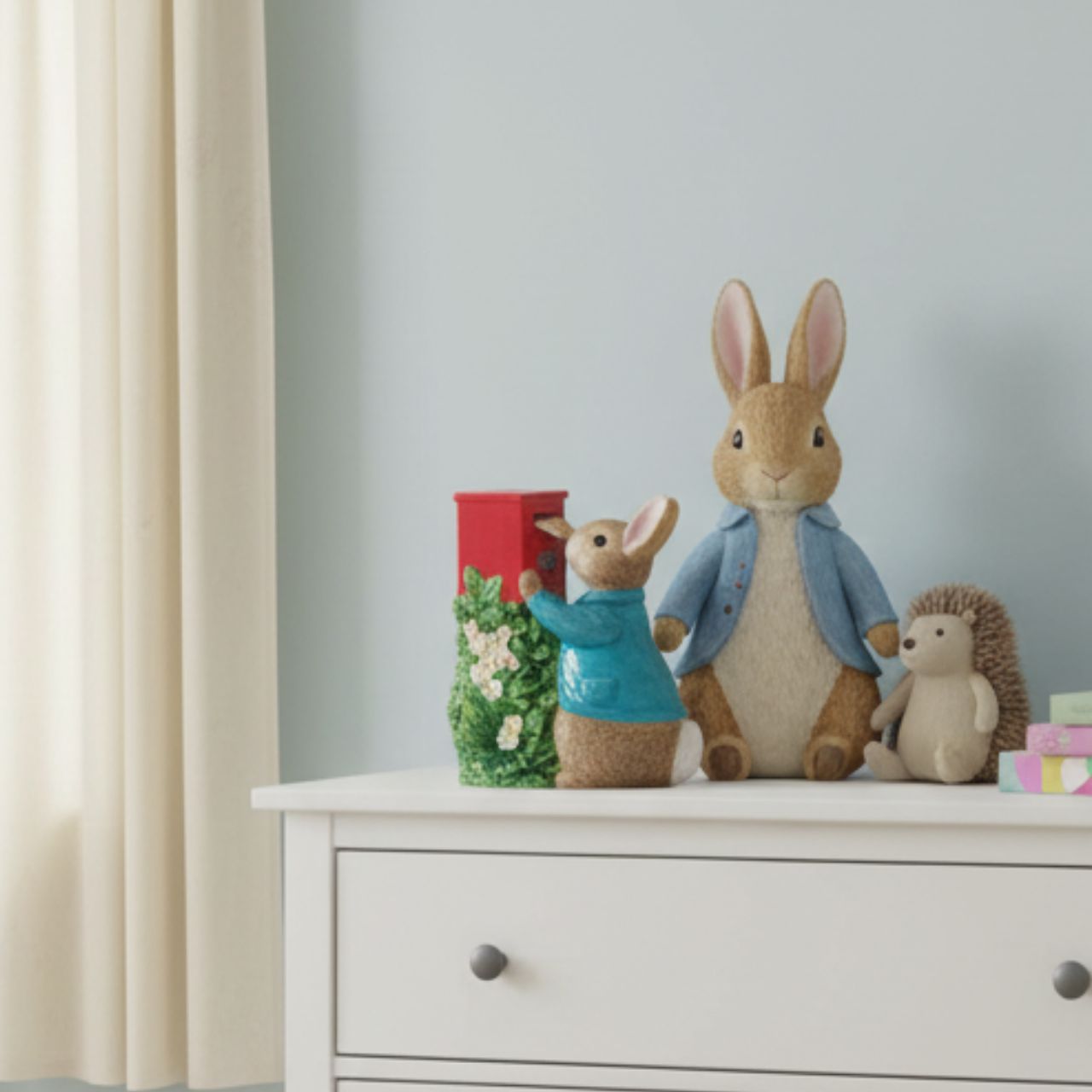 A beautiful ceramic Peter Rabbit money bank, perfect for storing your pennies. The artwork is taken from the original illustrations from the Beatrix Potter stories. This Peter Rabbit money bank is sure to make a wonderful gift and comes presented in a branded gift box.