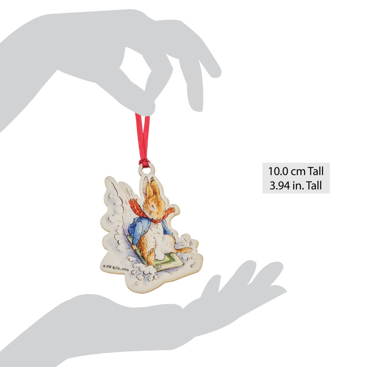 This Peter Rabbit Sledging at Christmas Wooden Hanging Ornament would make a truly unique gift or self-purchase. We have been working hard towards our sustainability goal, creating Beatrix Potter gift items that include responsibly sourced materials.