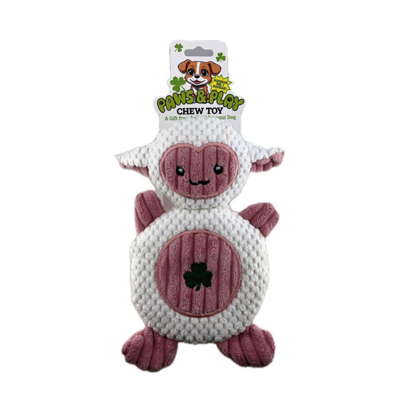 Pink Sheep Squeeky Pet Chew Toy