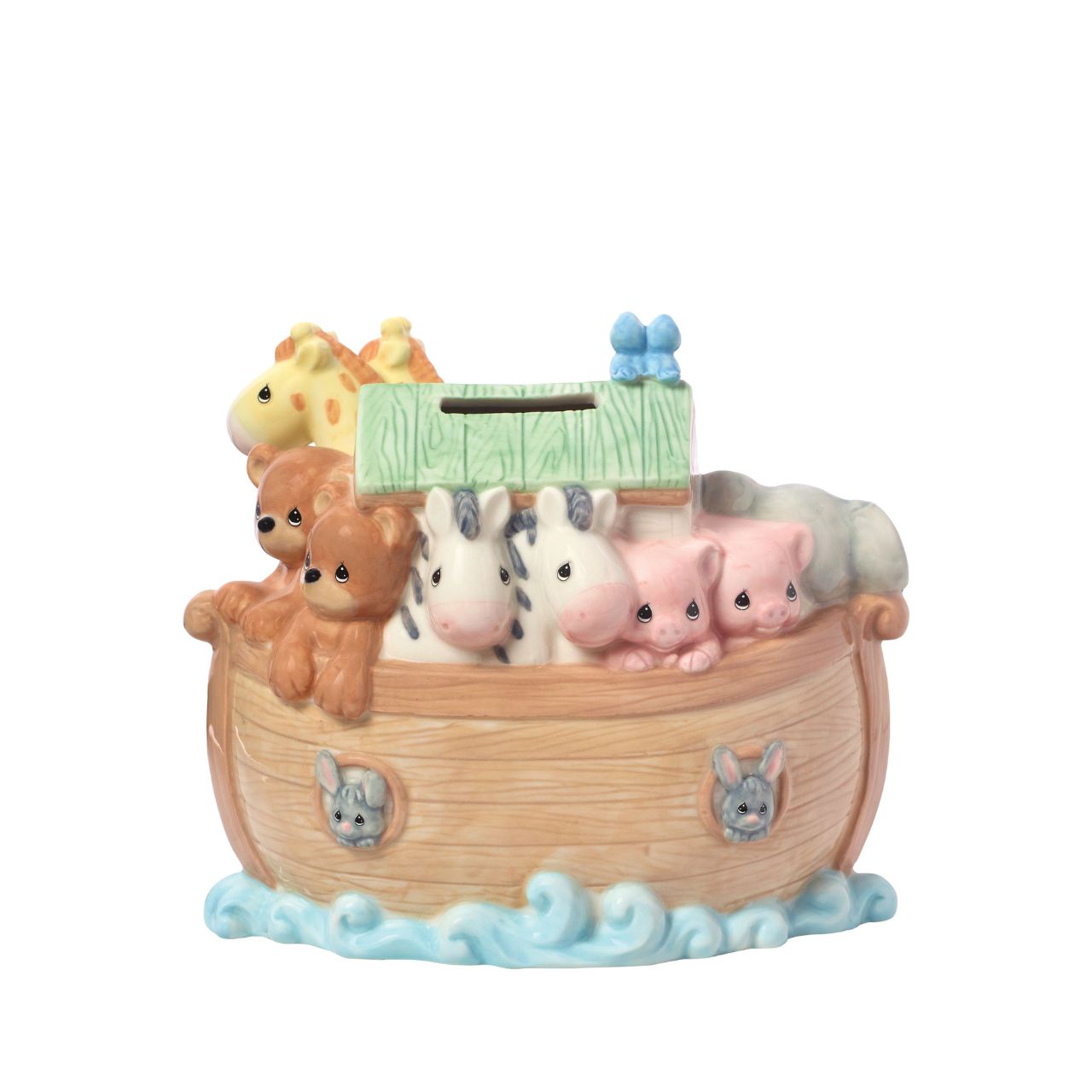 A timeless and educational product with the Noah's Ark Money Bank.