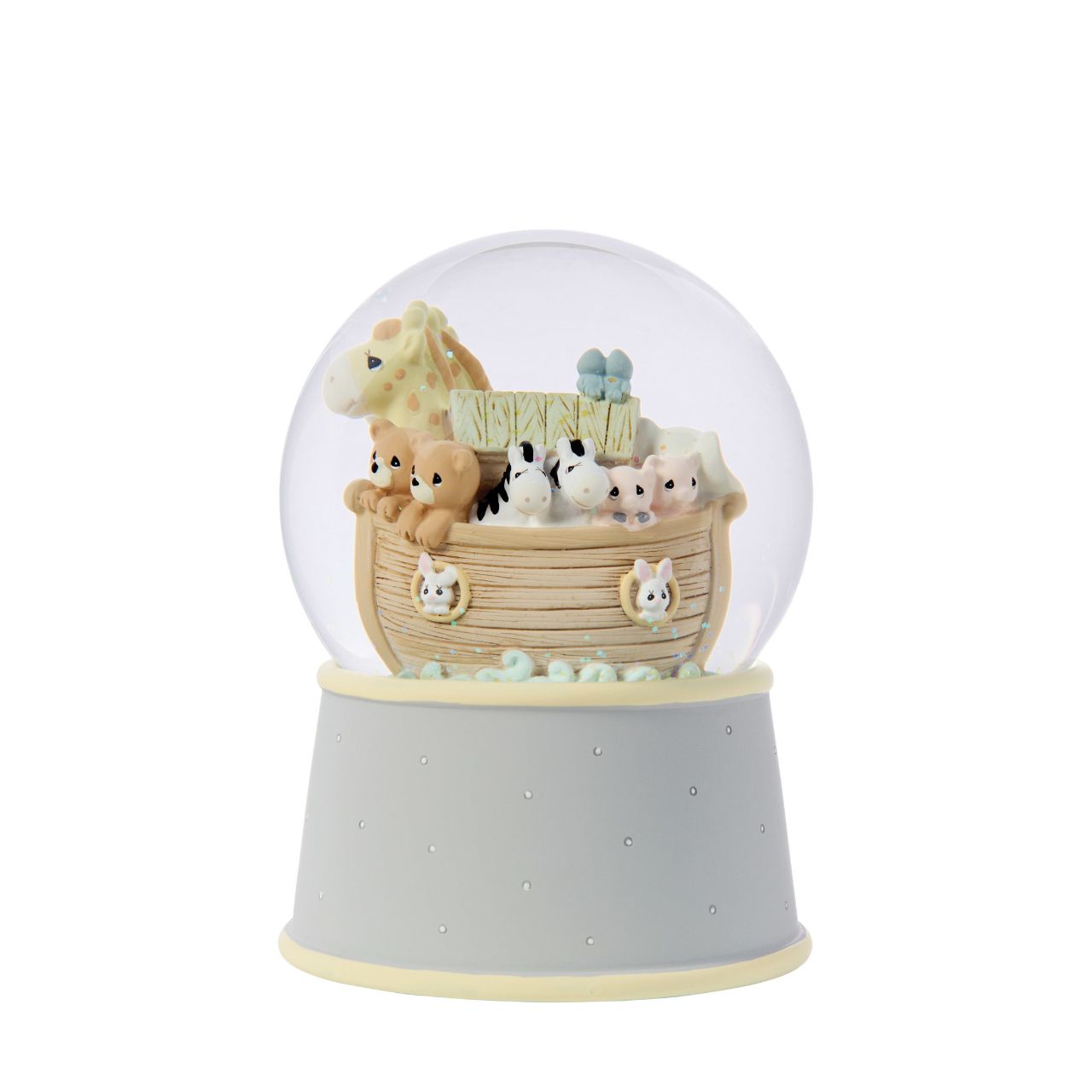 Crafted by Precious Moments, this charming Noah's Ark waterball captures timeless appeal with intricate detailing and heartfelt design. Perfect for baby showers, christenings, and meaningful gifts, it brings warmth to any shelf or nursery.