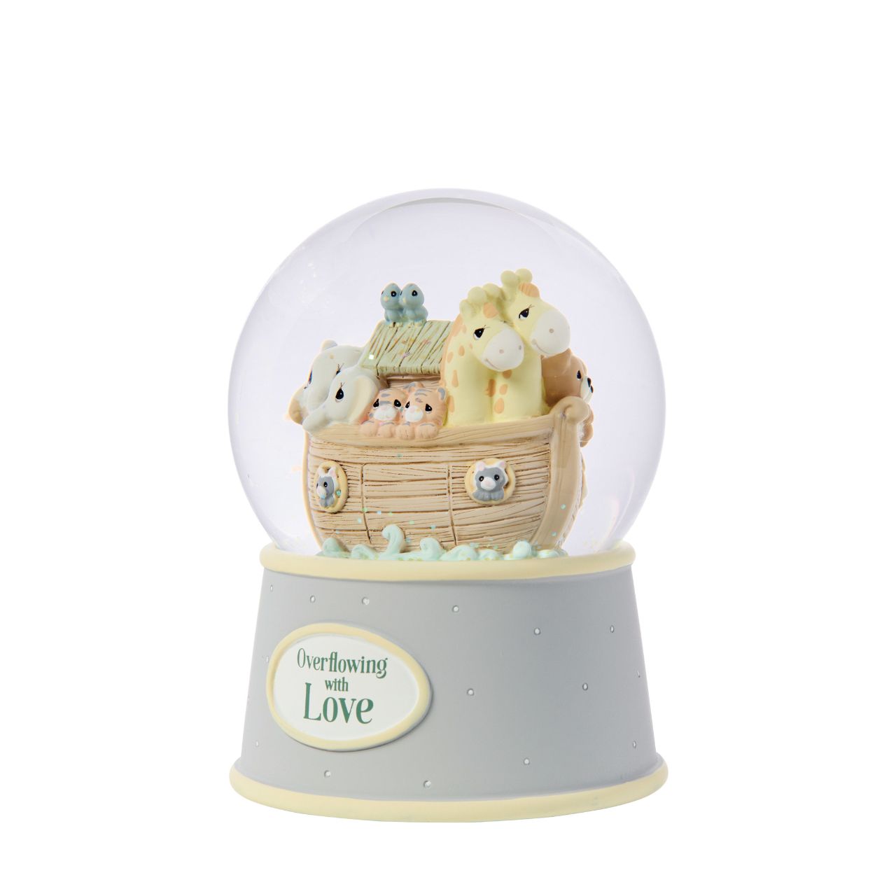 Crafted by Precious Moments, this charming Noah's Ark waterball captures timeless appeal with intricate detailing and heartfelt design. Perfect for baby showers, christenings, and meaningful gifts, it brings warmth to any shelf or nursery.