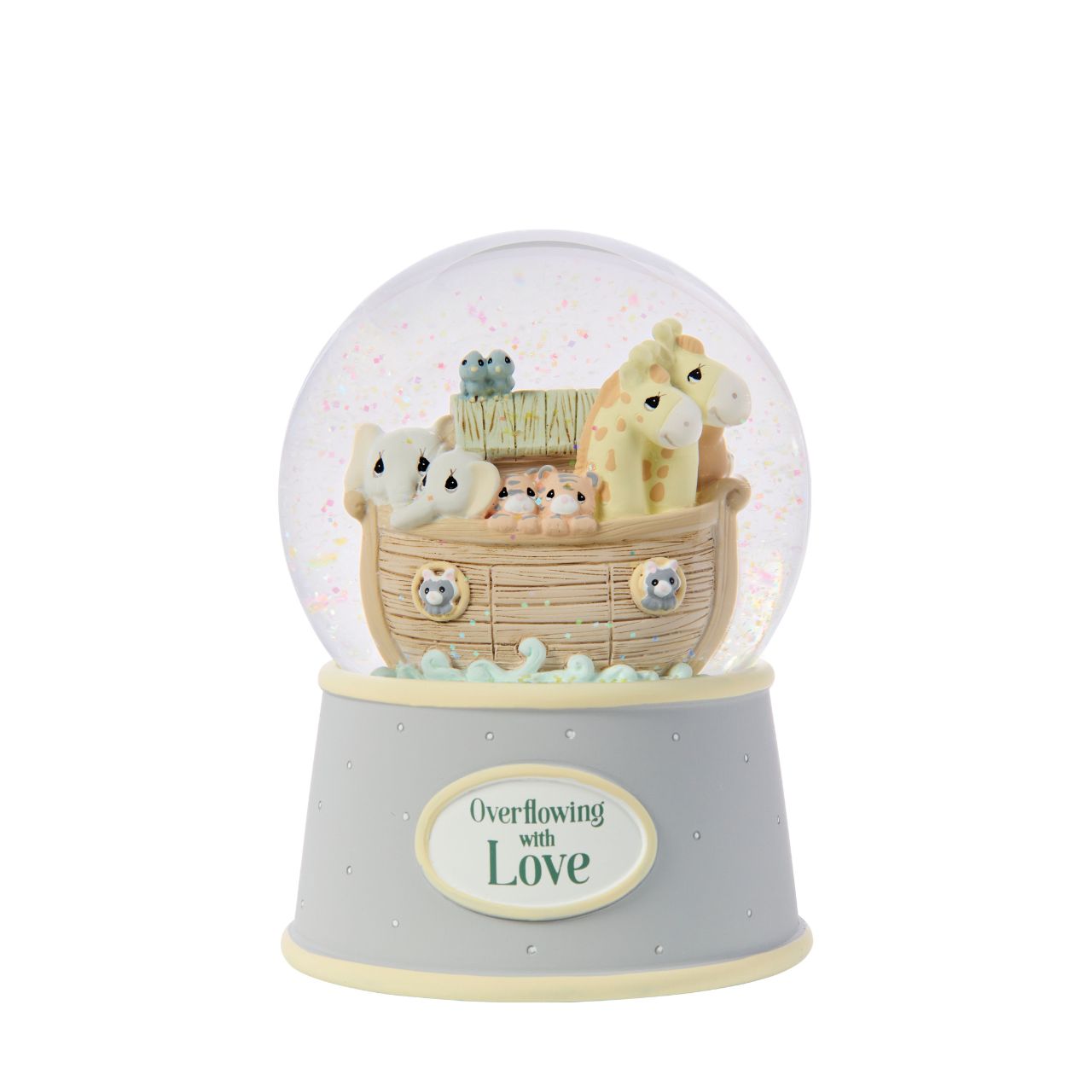 Crafted by Precious Moments, this charming Noah's Ark waterball captures timeless appeal with intricate detailing and heartfelt design. Perfect for baby showers, christenings, and meaningful gifts, it brings warmth to any shelf or nursery.