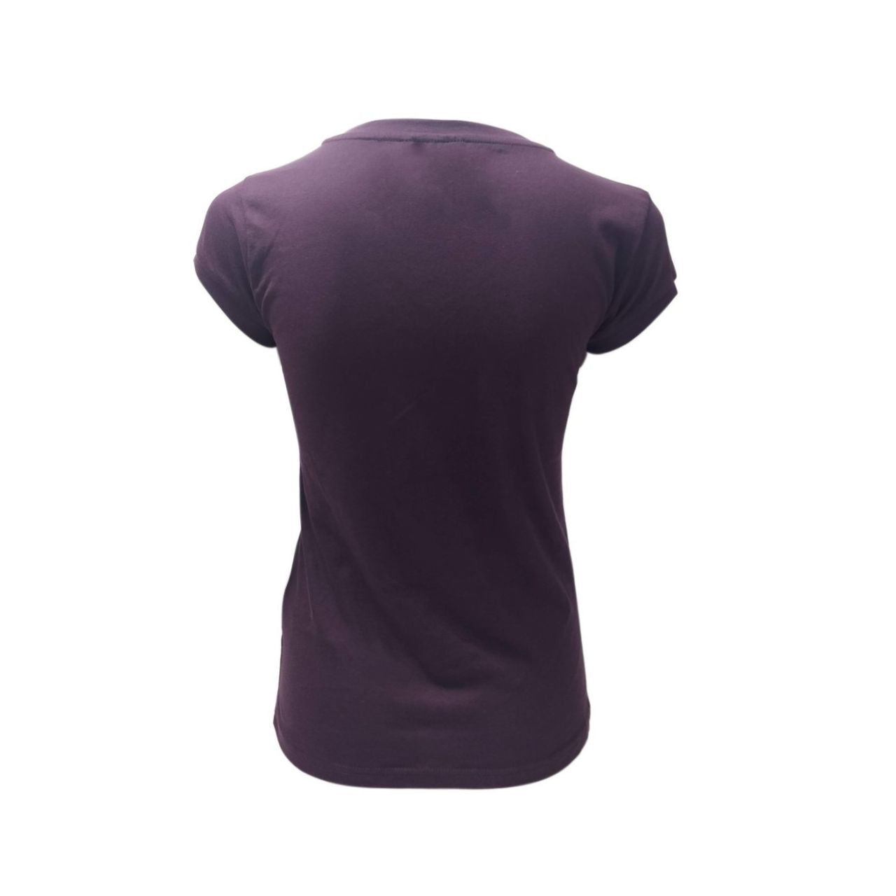 This purple ladies V-neck cotton T-shirt is a part of the Traditional Craft Official Collection. It is a fitted style and features a distressed print of a Celtic design and an Ireland logo.