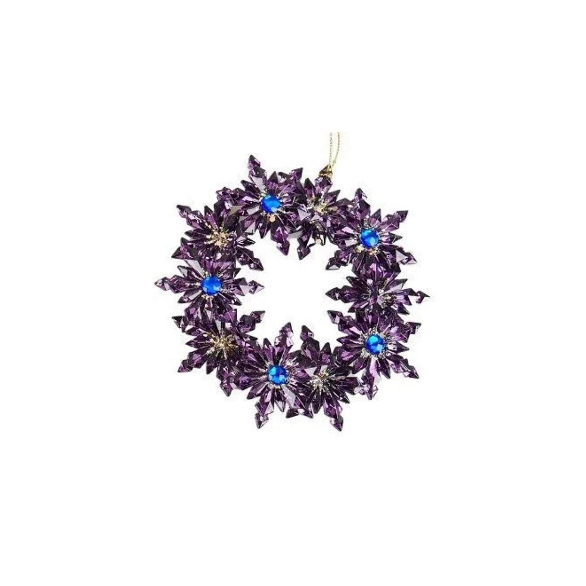 Bring festive elegance to your tree with this stunning Snowflake Wreath Christmas Hanging Ornament. Featuring an intricate snowflake design framed within a delicate wreath, this seasonal piece captures the magic of winter.