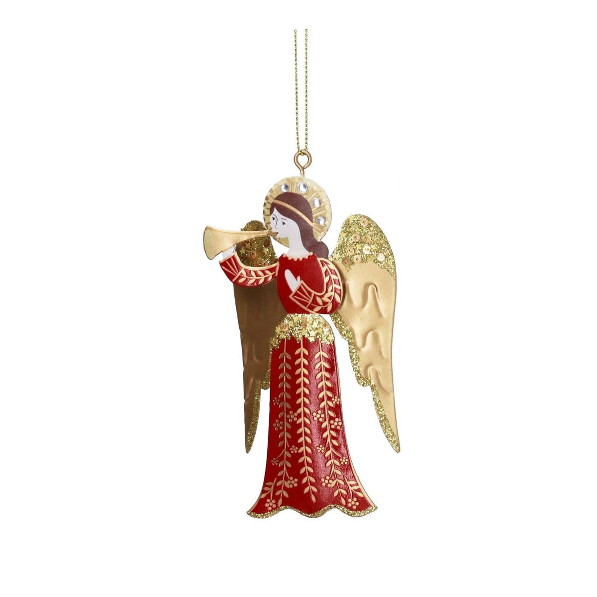 Bring festive charm to your Christmas tree with this delightful Gisela Graham Tin Angels Hanging Ornament. Crafted from 100% tin, this charming decoration features graceful angel designs perfect for adding a touch of elegance to your seasonal décor.