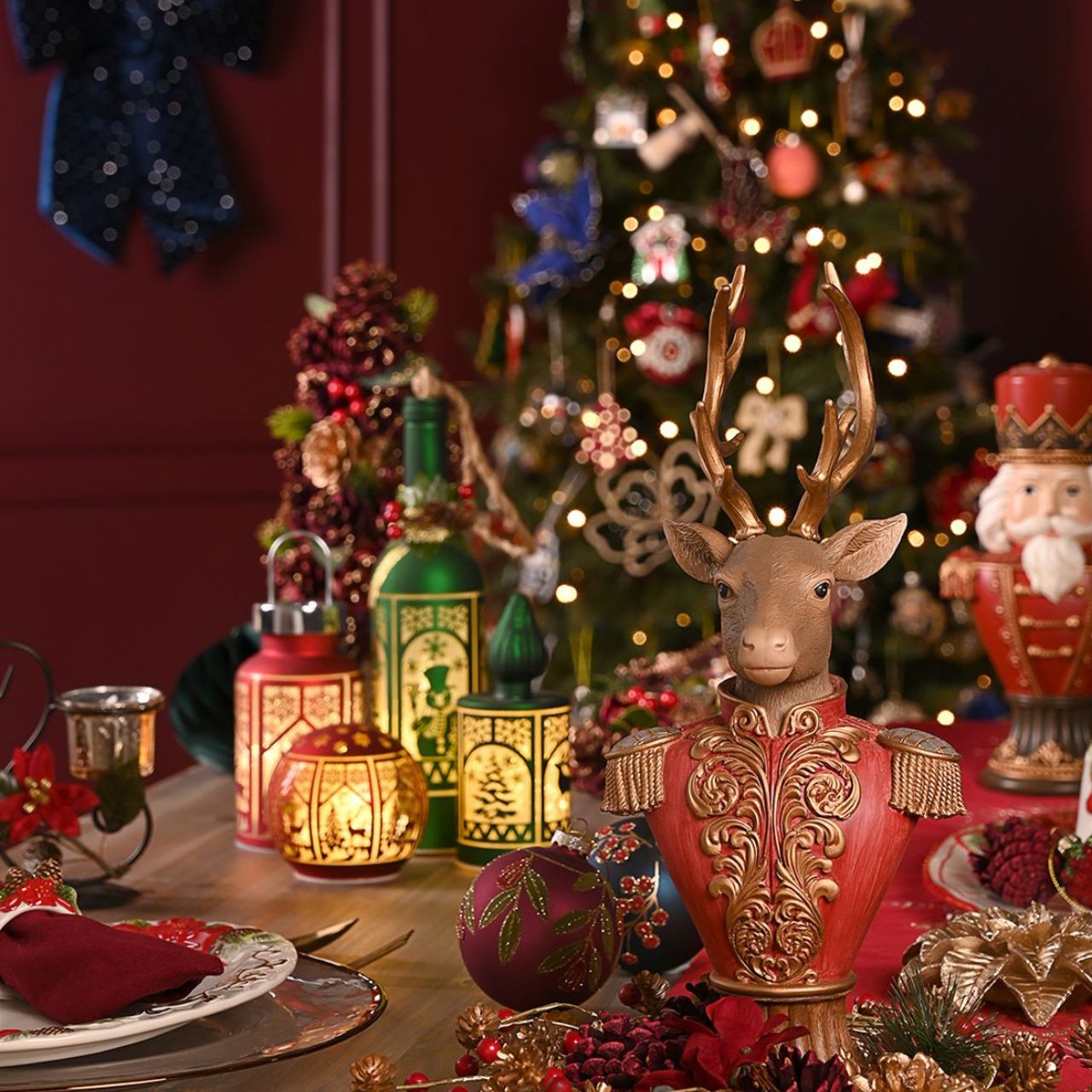 The Christmas Gift Co. proudly presents our 'Regal Tidings' range. This luxurious collection celebrates Christmas with velvets, ornate detailing, and cherished memories of Father Christmas.
