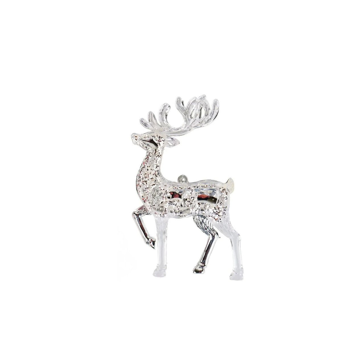 Bring festive cheer to your tree with this charming Reindeer Christmas Hanging Ornament. Available in classic red or elegant silver finishes, this delightful decoration adds a touch of holiday magic to any home.
