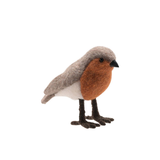Robin Christmas Decoration - Felt  A felt robin decoration by THE SEASONAL GIFT CO.  This adorable decoration is brimming with traditional Christmas charm.