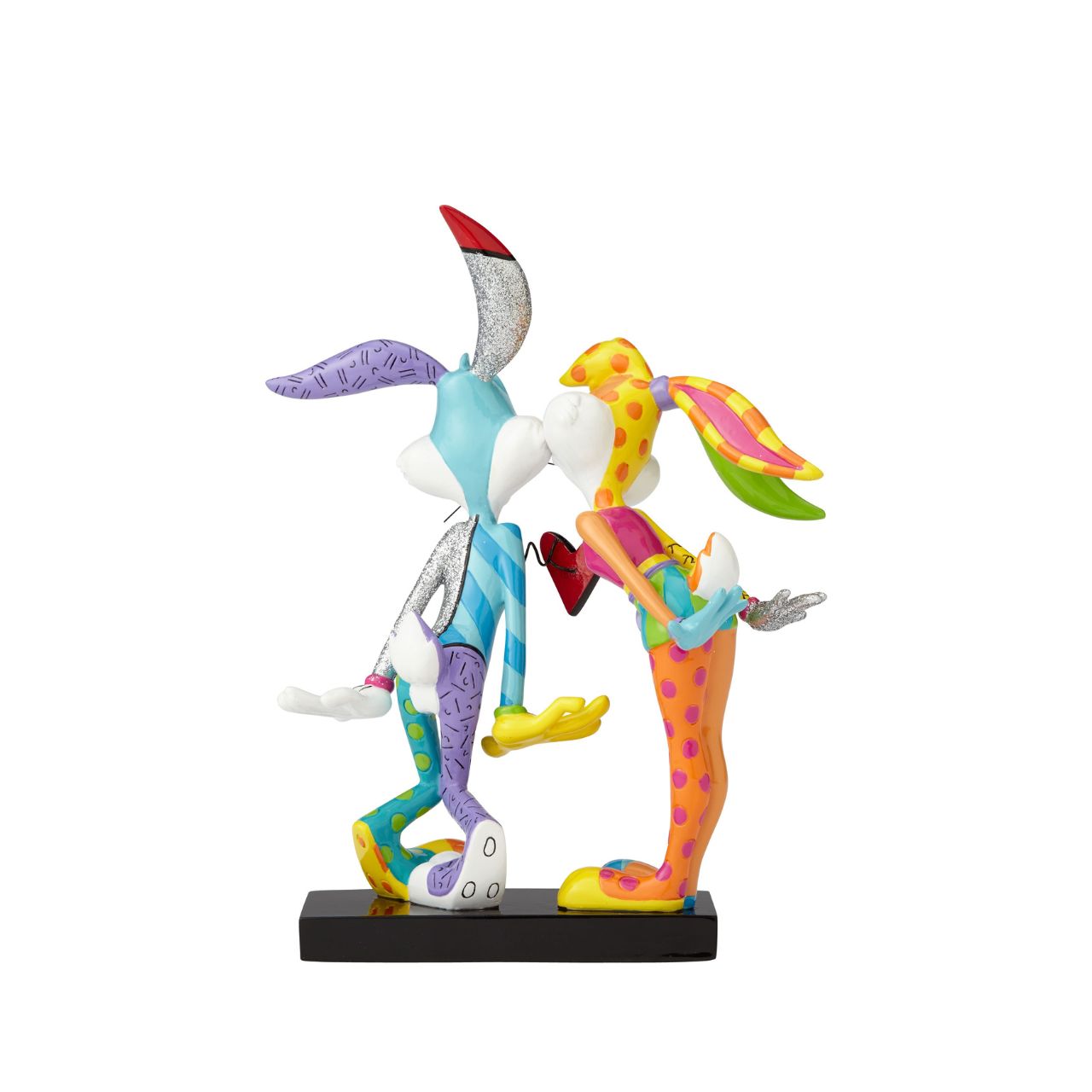 Lola Bunny and Bugs Bunny are the epitome of the bumbling, clumsy love that so many of us are familiar with, and this endearing Britto transformation will have you swooning in no time. Bugs Bunny goes weak at the knees and his heart pops out of his chest at the mere thought of a kiss on the cheek from his girlfriend Lola Bunny.