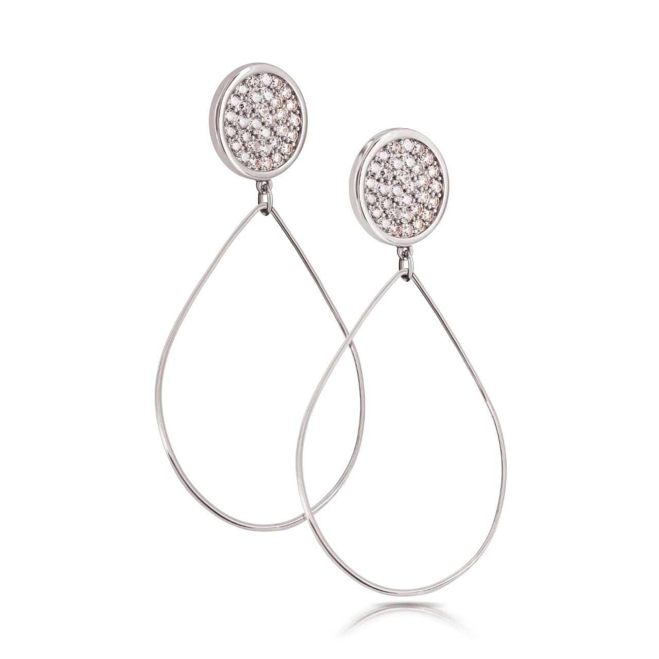 Romi Dublin Pave Disc Drop Earrings  This easy-to-wear jewellery collection was inspired by daughter Romi who loves to style and accessorise. An outfit isn’t complete until the perfect pieces of jewellery and accessories have been selected to enhance it.