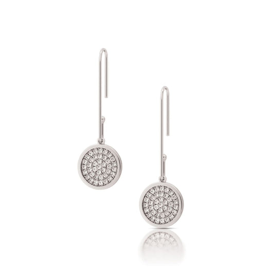 Romi Dublin Silver Bent Pave Earrings  This easy-to-wear jewellery collection was inspired by daughter Romi who loves to style and accessorise. An outfit isn’t complete until the perfect pieces of jewellery and accessories have been selected to enhance it.
