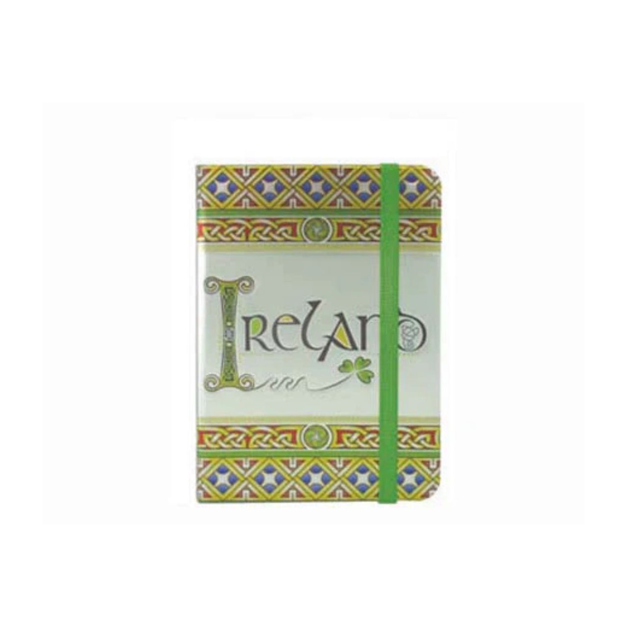 This pattern was inspired by an ancient Ireland where monks transcribed the gospels creating beautiful illuminated works of art. Intricate embossing and gilding adds a richness to this attractive memento. The notebook has 88 lined ivory pages.