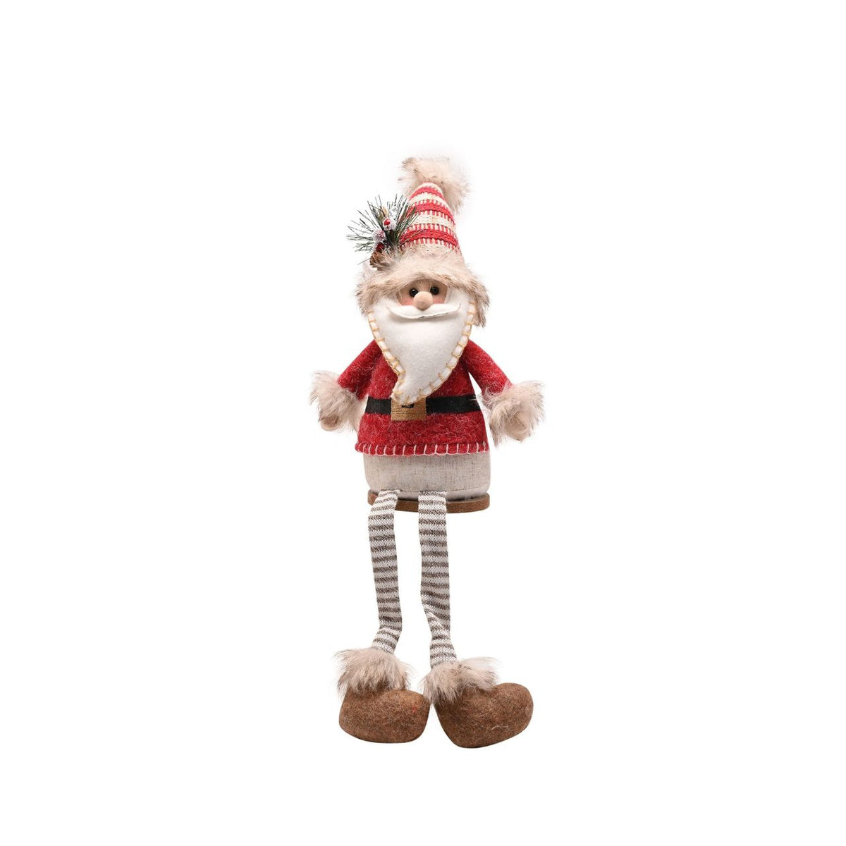 Add whimsy to your décor with the Santa & Friends Sitting Santa and Snowman. At 61cm tall, these plush characters brings festive cheer to any setting.
