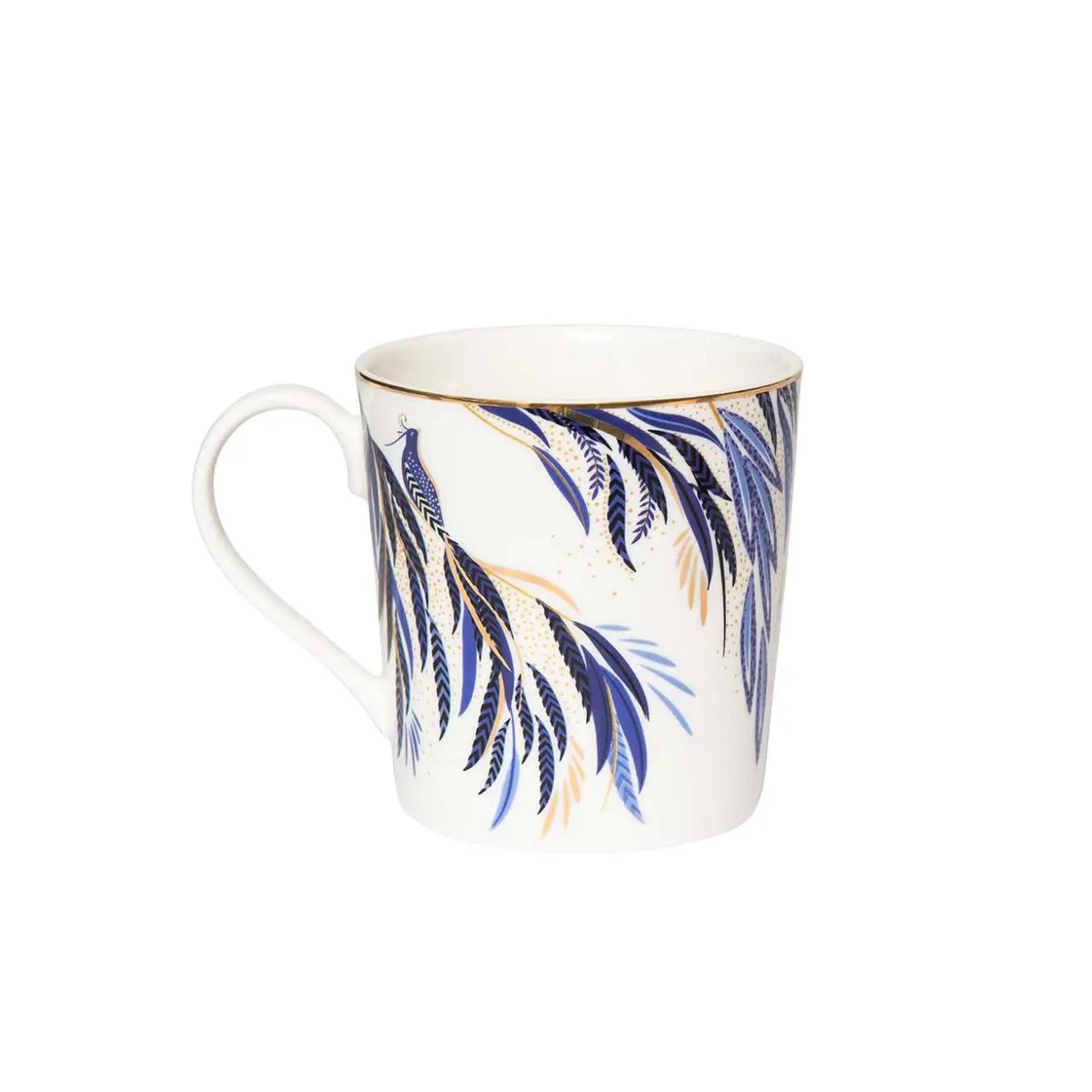 Graceful peacocks and gold accents for everyday elegance
