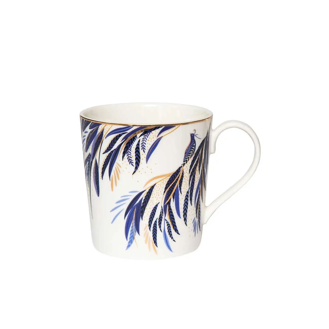 Graceful peacocks and gold accents for everyday elegance