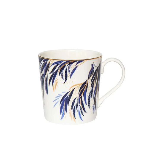 Graceful peacocks and gold accents for everyday elegance