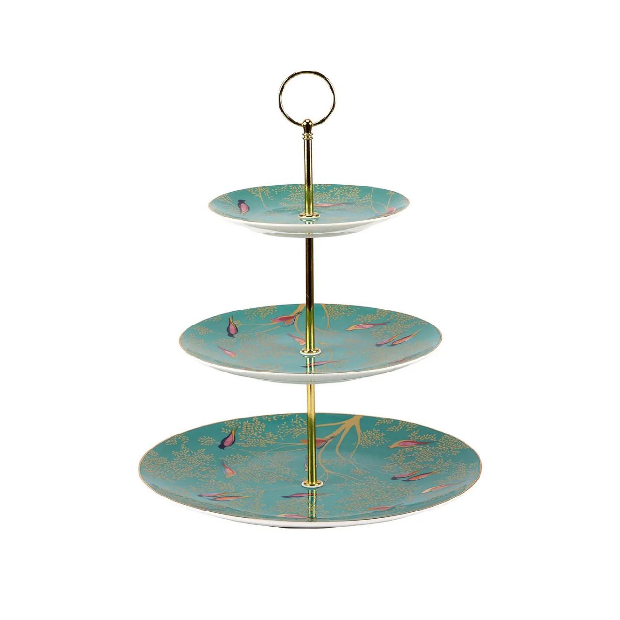 An elegant centrepiece for afternoon tea, beautifully embellished in 22 carat gold
