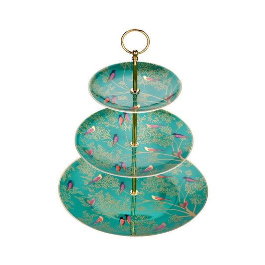 An elegant centrepiece for afternoon tea, beautifully embellished in 22 carat gold