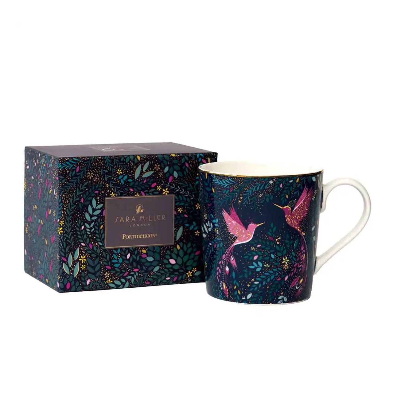 A beautiful fine china mug that exudes elegance and opulence