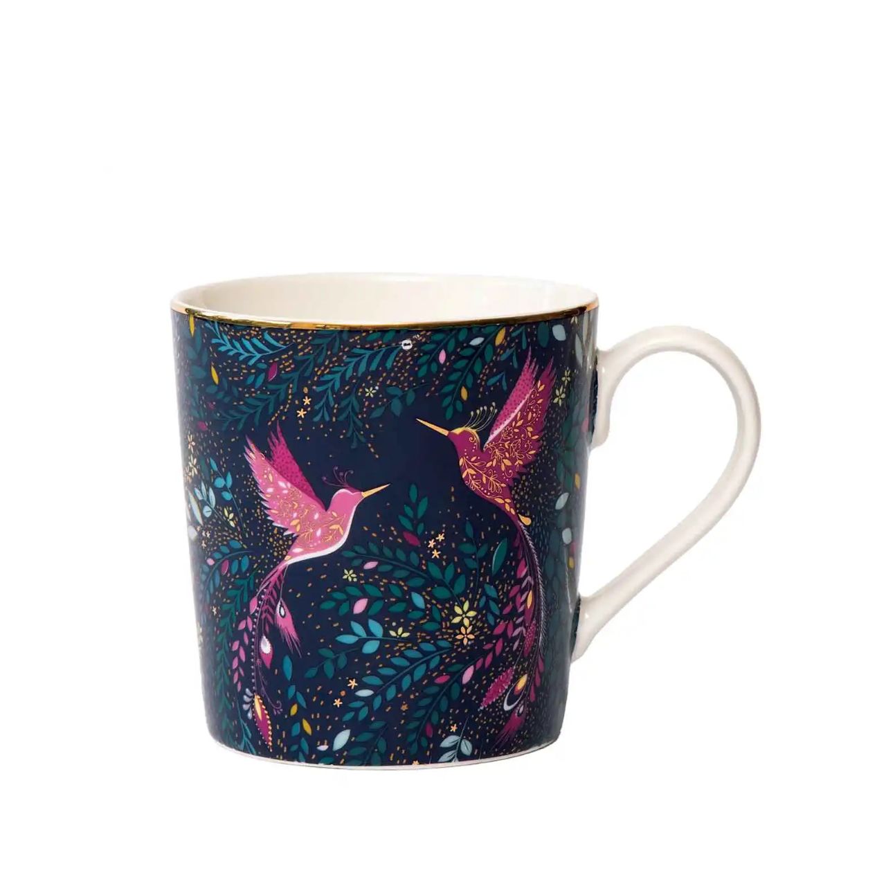 A beautiful fine china mug that exudes elegance and opulence