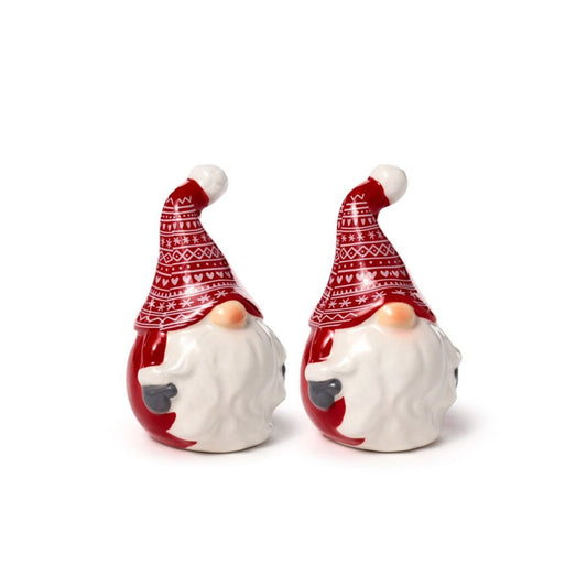 Elevate your holiday table with the Scandi Christmas Gonk Ceramic Salt & Pepper Set. Crafted with minimalist Nordic design, this charming pair adds a subtle festive touch while keeping seasonings effortlessly accessible.