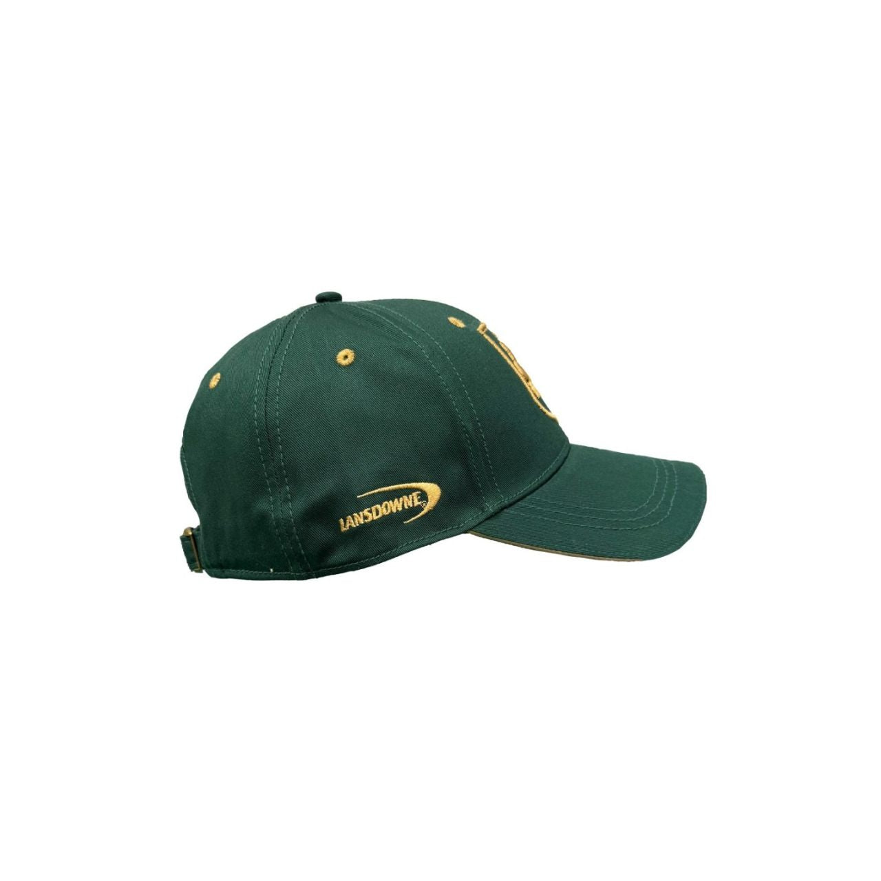 A striking baseball cap finished with Shamrock crest detailing in dark green and gold. Heritage-inspired with a clean structure. Easy to style.