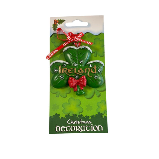 Shamrock Resin Christmas Hanging Ornament