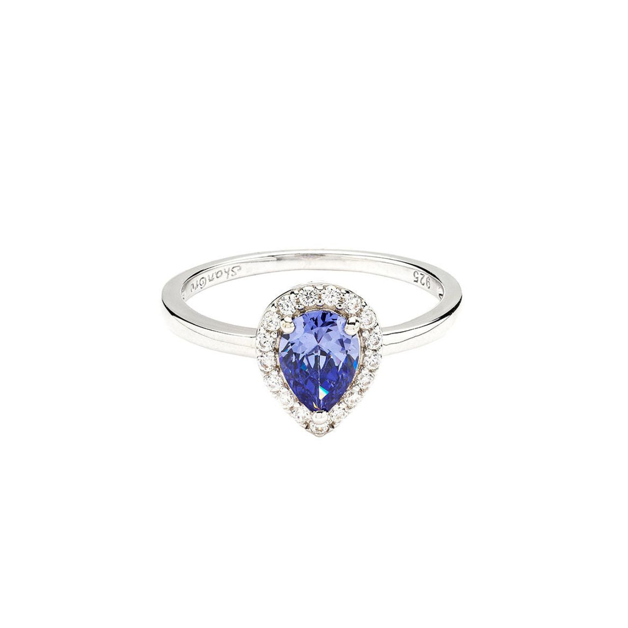 Elevate your elegance with the ShanOre Sterling Silver Tanzanite CZ Halo Ring. Featuring a stunning tanzanite-inspired center stone surrounded by sparkling cubic zirconia, this ring offers timeless sophistication and brilliant shine.