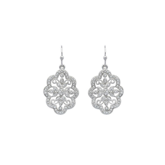 Elevate your elegance with the ShanOre Sterling Silver white Swarovski Earrings. Crafted from high-quality sterling silver, these earrings showcase sparkling white Swarovski crystals that catch the light beautifully.