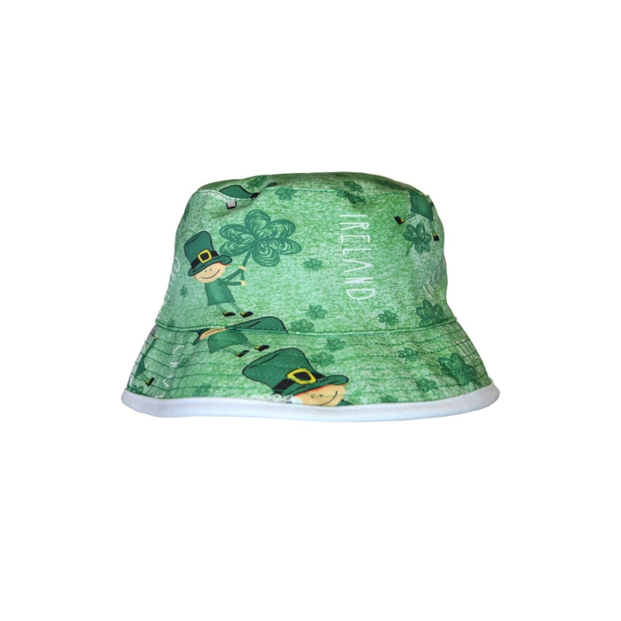 A playful kids bucket hat with sheep-and-leprechaun charm for bright, outdoorsy days. Easy to pair with tees, hoodies, and summer outfits, adding a fun Irish twist. Ideal for holidays, days out, and gift sets.