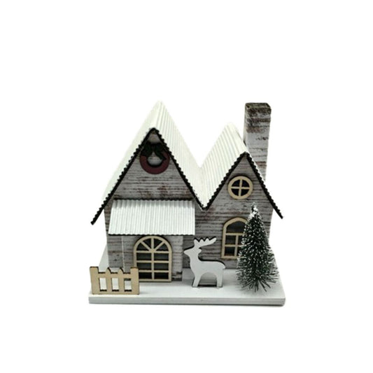 Illuminate your holiday décor with the Silver Birch Double Fronted Christmas House LED Decoration. Featuring delicate birch-inspired detailing and warm LED lighting visible from both sides, this elegant piece adds a refined festive glow to any space.