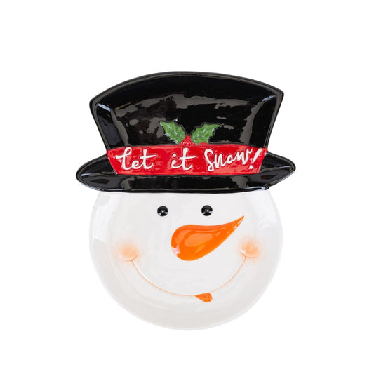 Snowman Christmas Plate  Bring some festive magic to the dinner table this season with this novelty snowman plate. From The Toy Shoppe by North Pole Novelties Co. - the one stop shop for Christmas cheer!