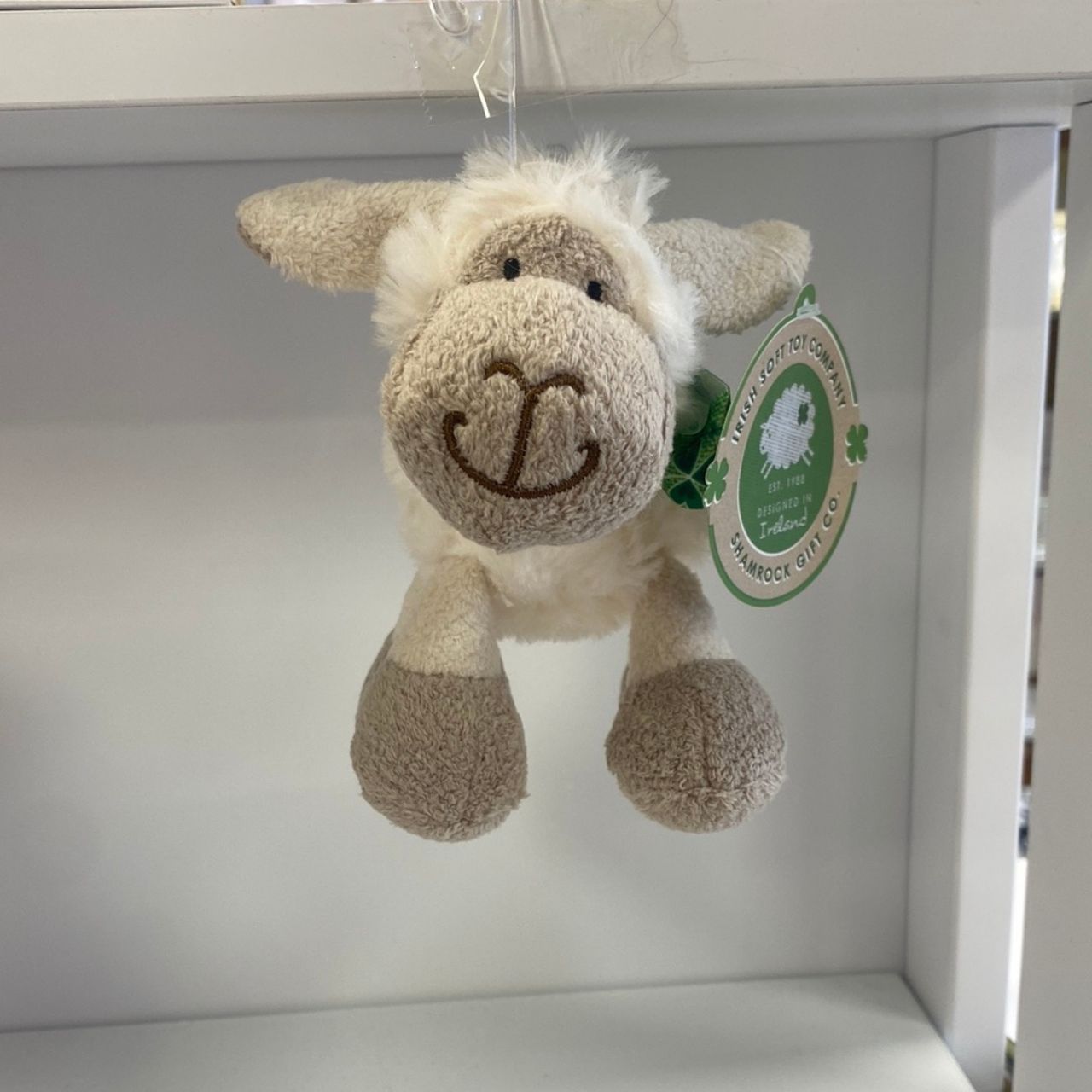 Soft Toy Cream Sheep with Bow