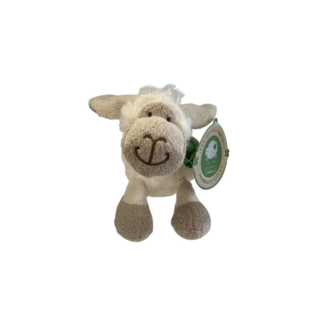 Soft Toy Cream Sheep with Bow