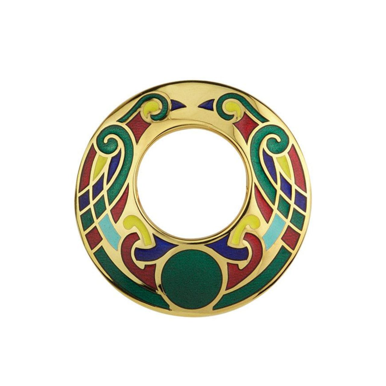 This Solvar Gold Plated Large Open Brooch is a timeless piece of Irish craftsmanship, featuring a stunning Celtic Spiral design. Made in Ireland from gold plated base metal with a height of 1.93 inches and a weight of 21.95 grams, it is the perfect way to express your enduring love. The brooch comes gift-boxed, making it an ideal Irish-themed present for any occasion.