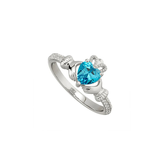 What better gift than a sterling silver Claddagh ring set with the recipient’s own birthstone? People born in March are linked with aquamarine, and known for being honest, imaginative, trustworthy and excellent communicators.