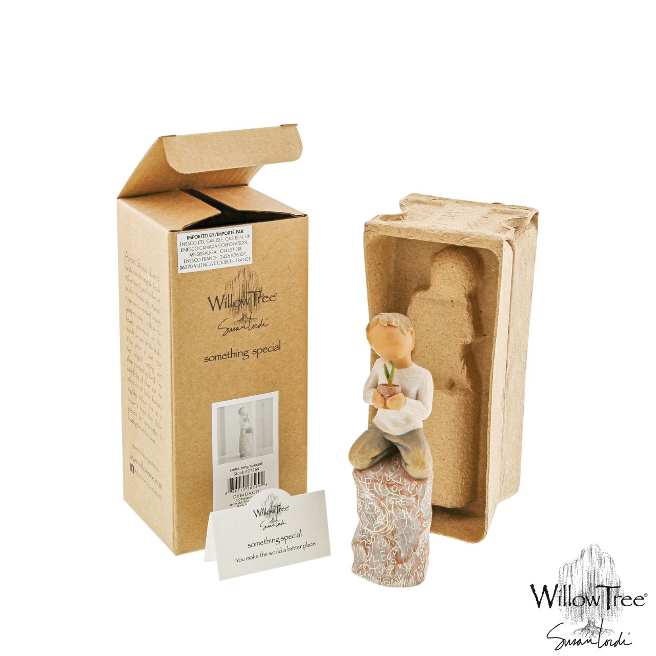 Something Special by Willow Tree  A gift to express appreciation and thankfulness for teachers, volunteers, donors, caregivers, friends ...or for those who love plants and flowers. "The gesture of something special is one of protection and caring for something precious... our children, our earth, our natural resources. I see it as a hopeful piece about possibilities... about every child, doing his or her share.