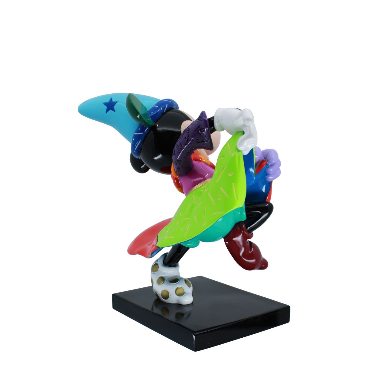 Pop Artist Romero Britto celebrates the 85th anniversary of Walt Disney's animated masterpiece Fantasia with this Sorcerer Mickey Mouse from the Sorcerer's Apprentice.