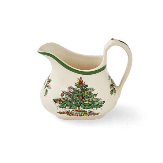Whether it’s a generous helping of cream on your dessert, or drizzling brandy sauce over pudding, this jug will take pride of place on your table. Featuring the much-loved Christmas Tree design from Spode, this sauce jug has the classic colours of green, gold and red, evoking fond Christmas memories.
