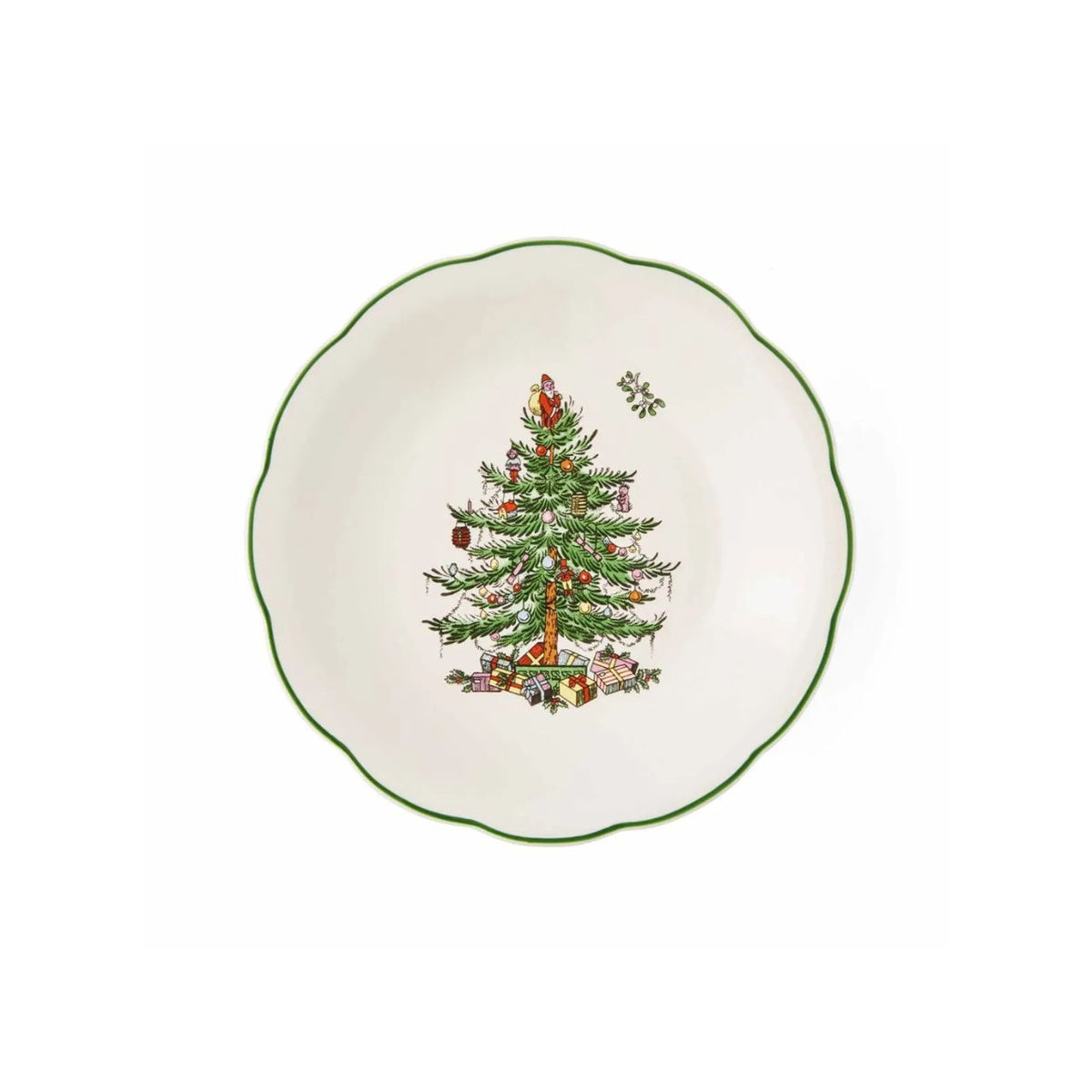 A Spode Christmas Tree candy dish that will delight at every Christmas gathering